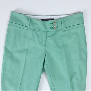 The Limited Drew Fit Green Geo Print Pants